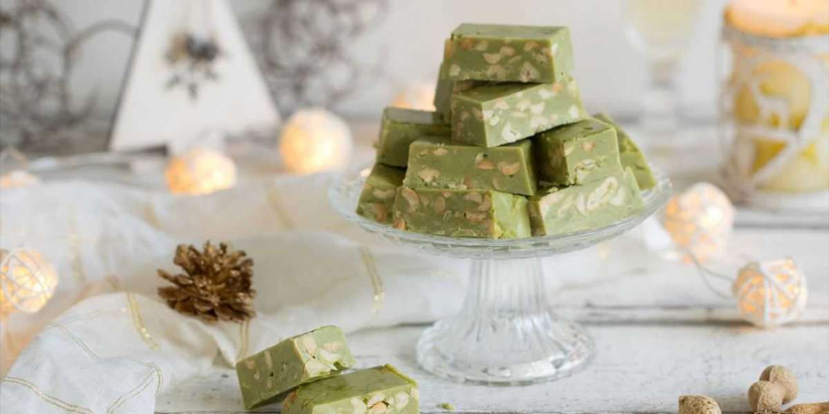 Nougat de chá Matcha, leite condensado ligth amendoim e whey