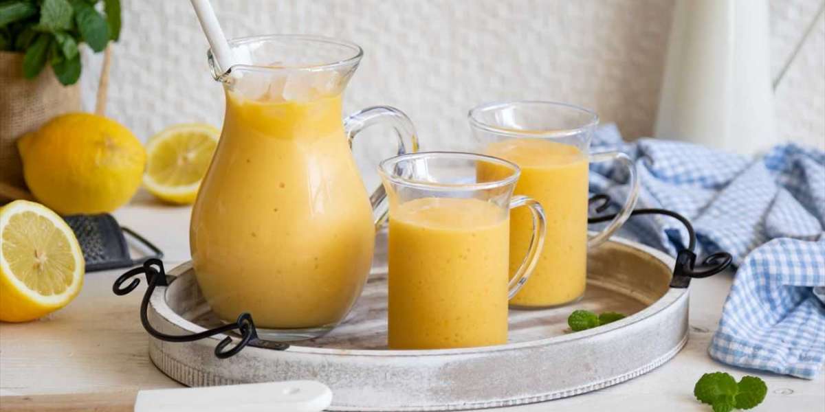 Shake de manga whey e banana