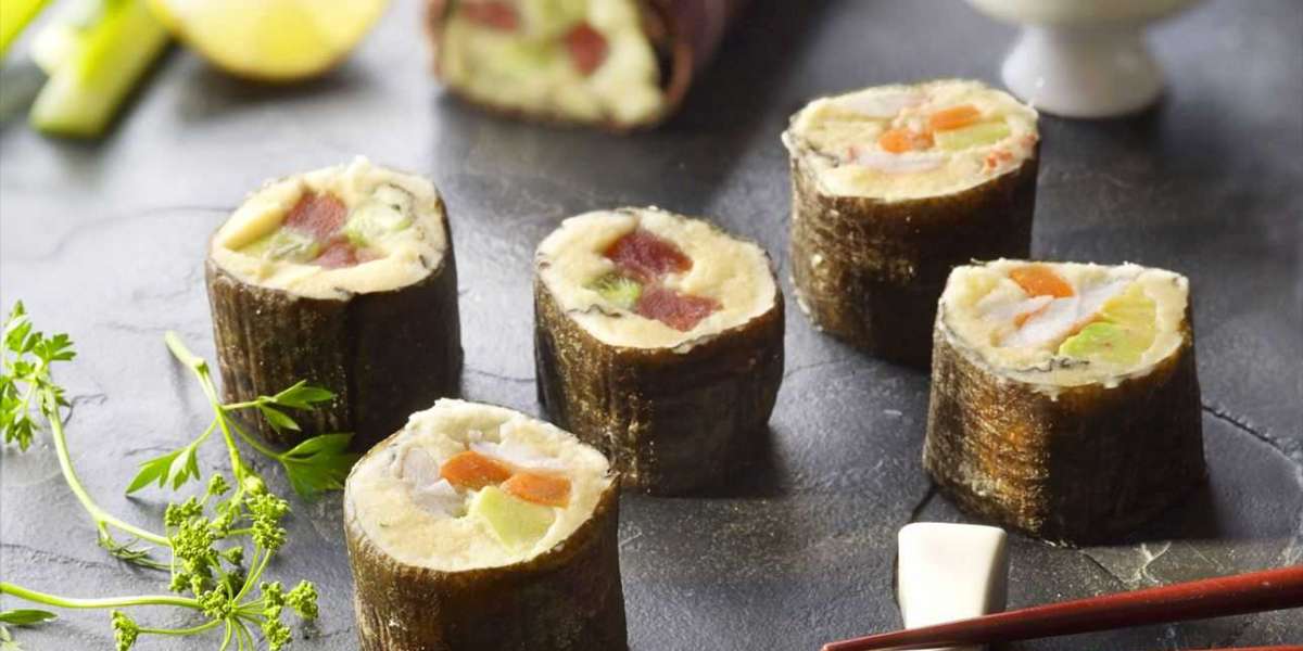 Sushi de whey com batata