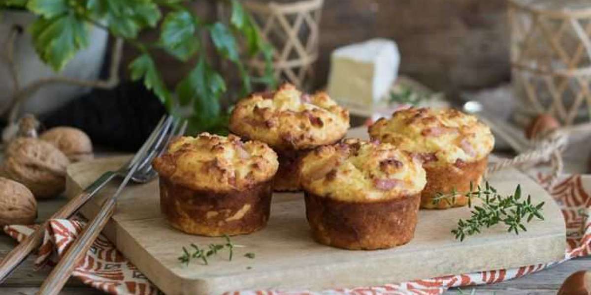 Cupcake de purê de batatas whey e queijo