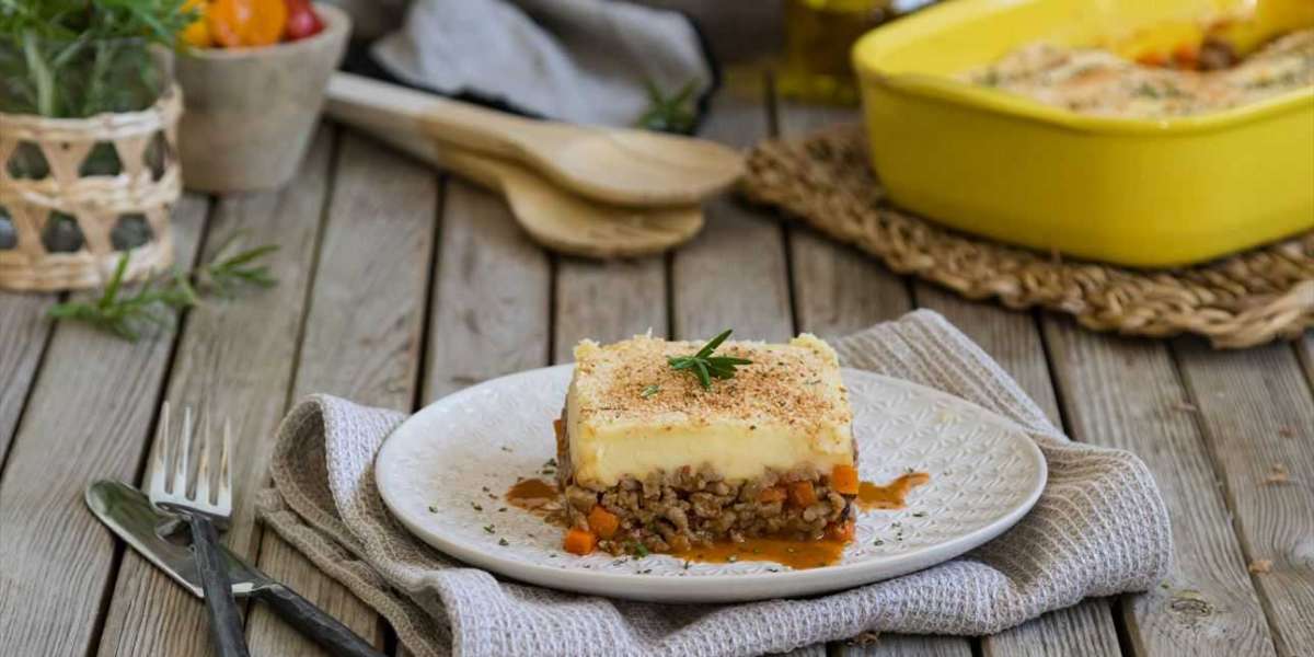 Torta de batata whey e carne picada