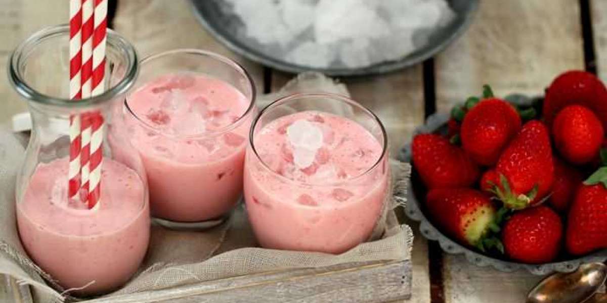 Smoothie de morango e whey