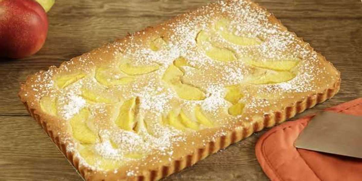 Bolo de nectarina whey e queijo fresco