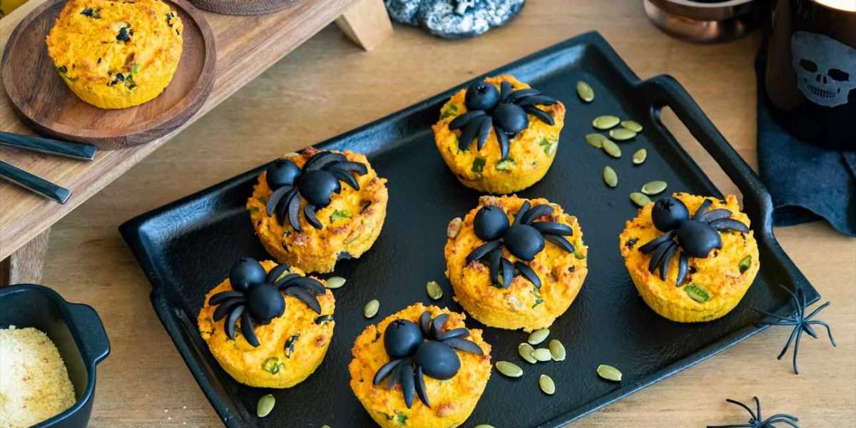 Muffins fitness de whey para o halloween