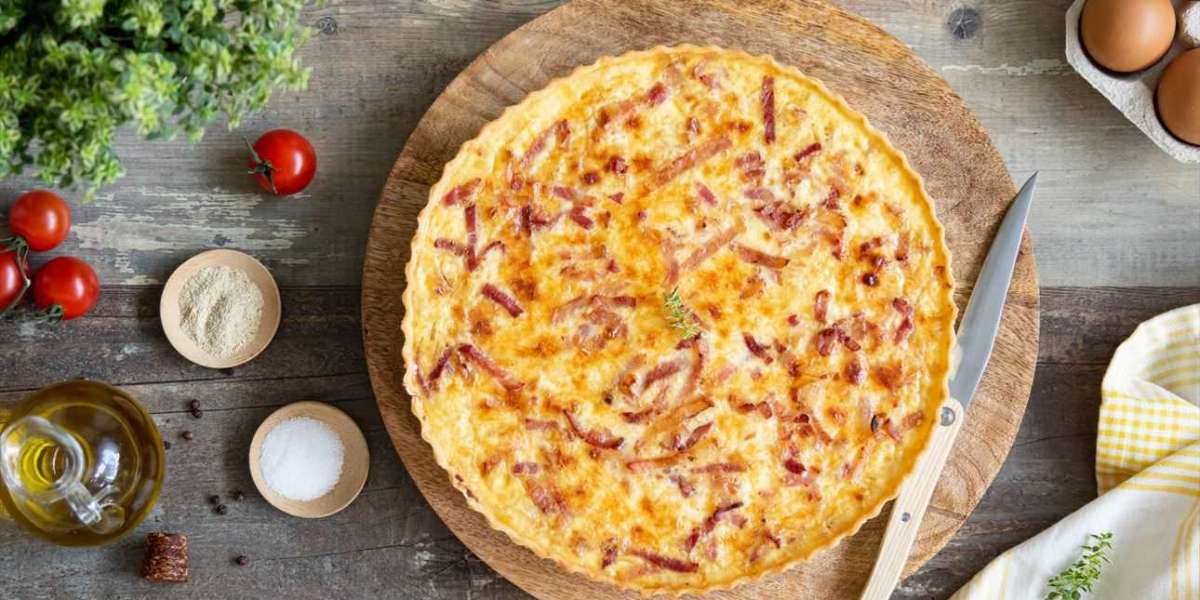Quiche de alho-poró e whey