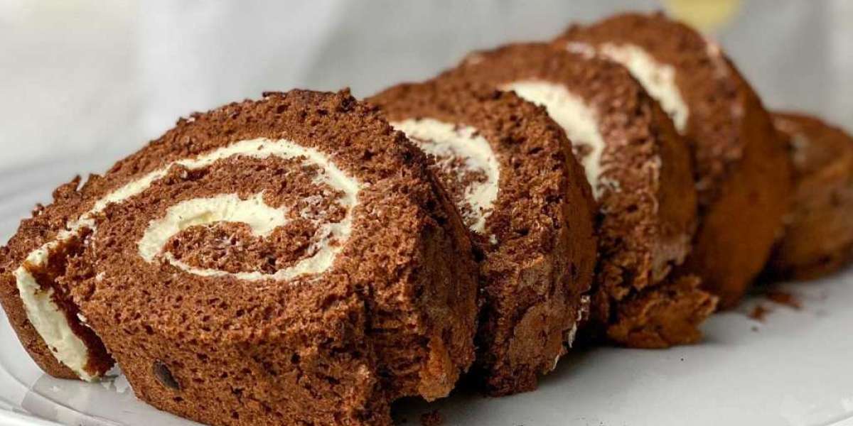 Yule Log light de Whey com 6 Ingredientes