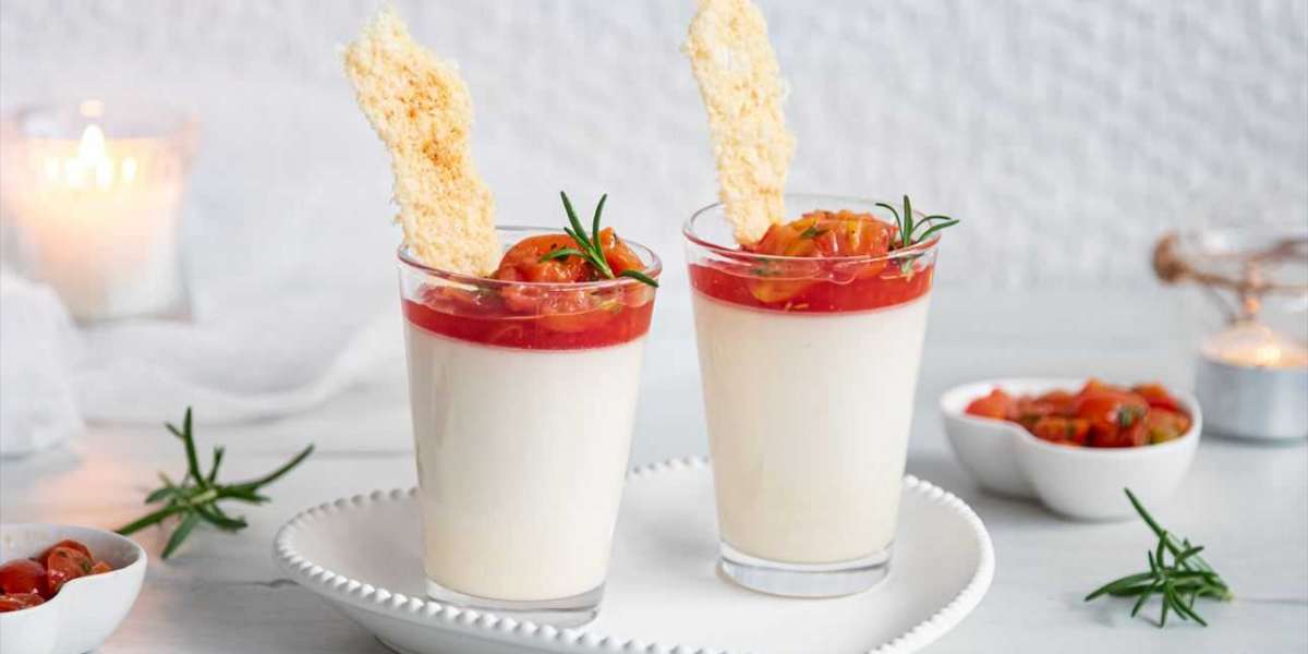 Pannacotta de queijo whey e geléia