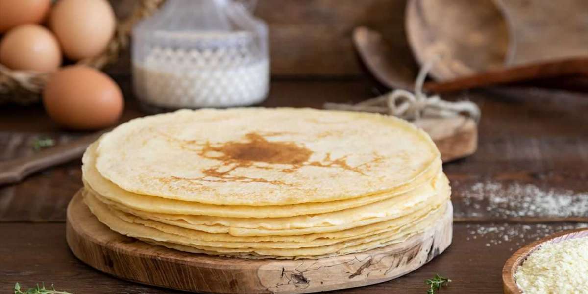 Crepes de purê de batata e whey