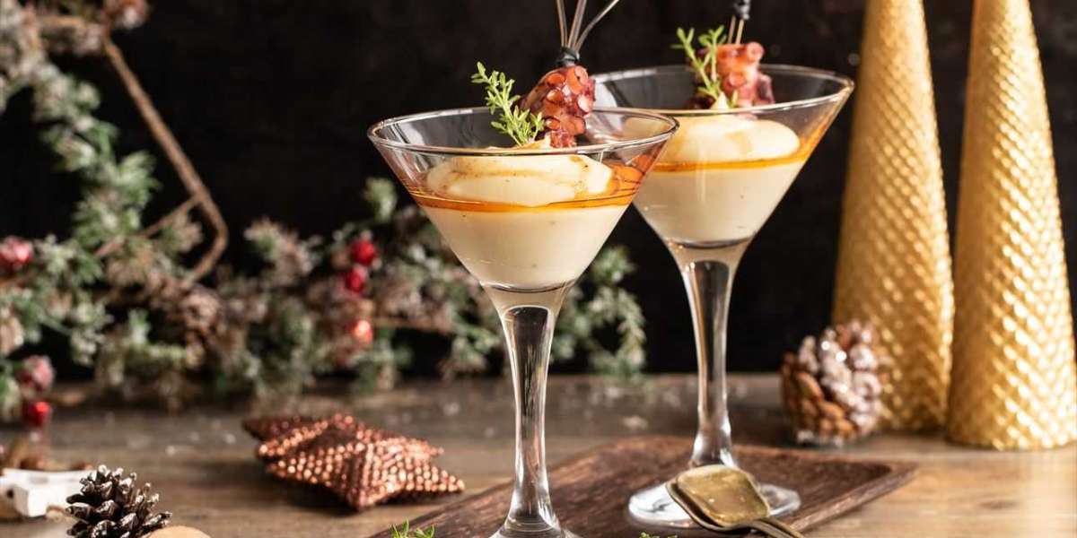 Parmentier de purê de batata whey e polvo