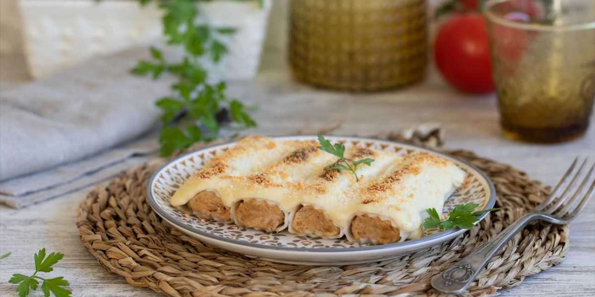 Canelone de carne com whey