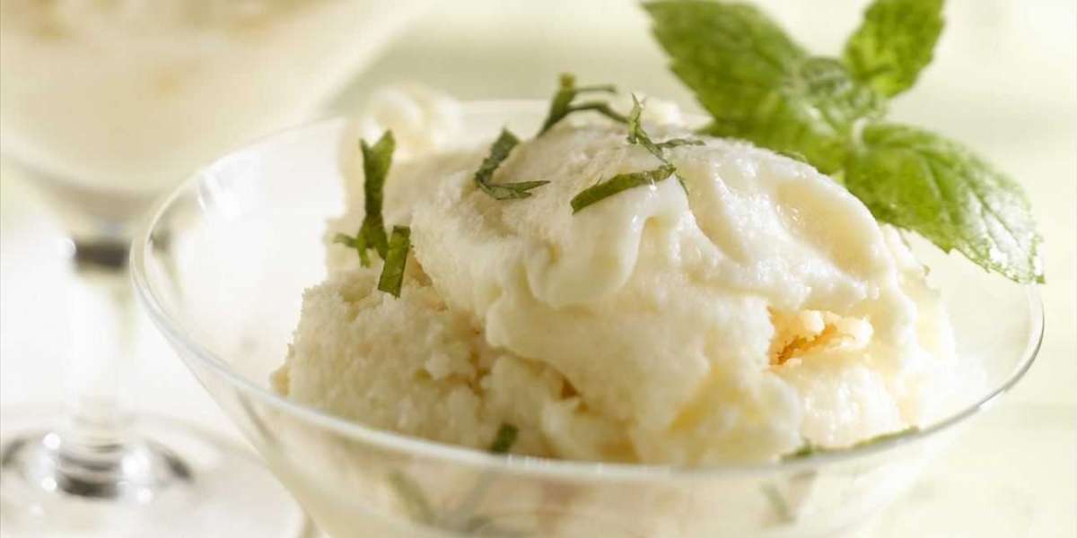 Sorvete de Lichia e Whey