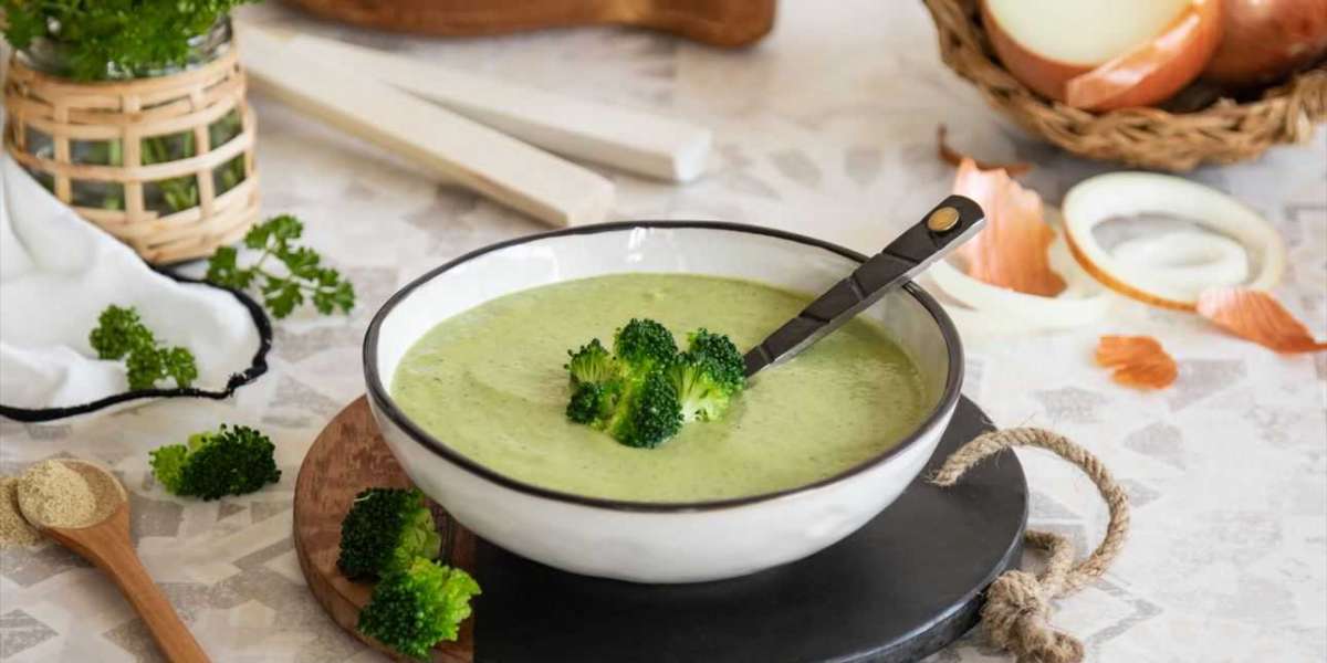 Creme de brócolis e whey