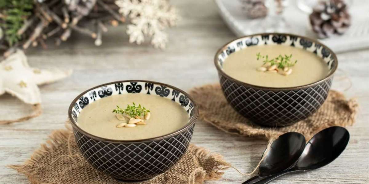 Creme de cogumelos whey e foie