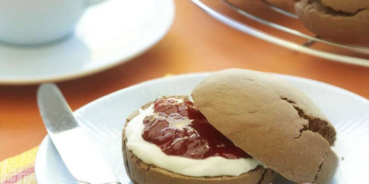 Muffins de whey e morango