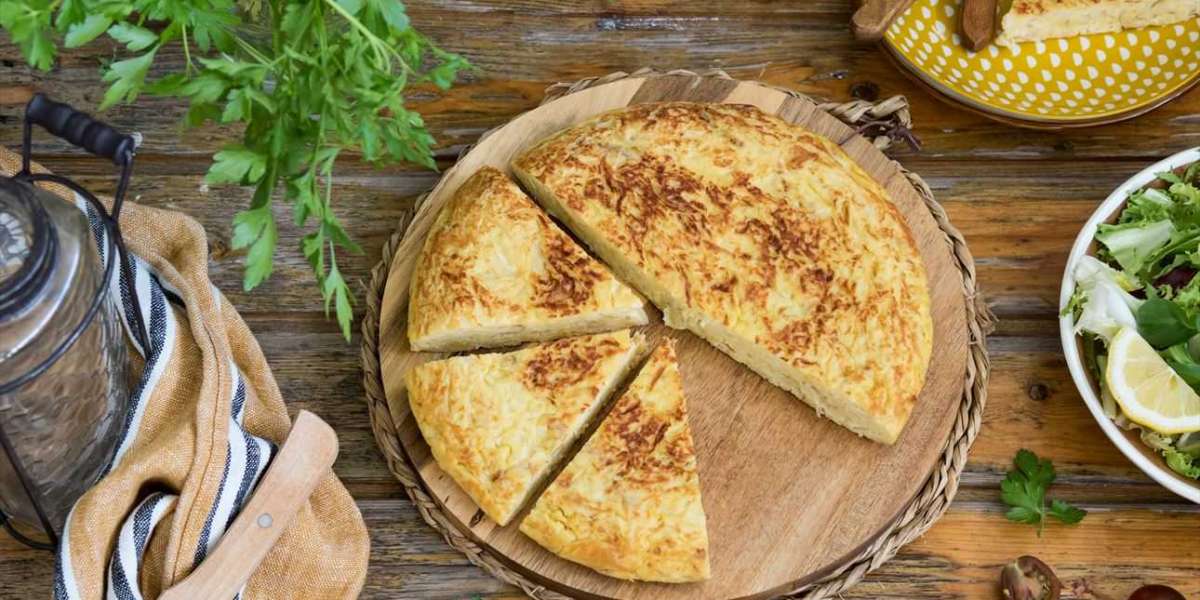 Tortilha de batatas com cebola e Whey