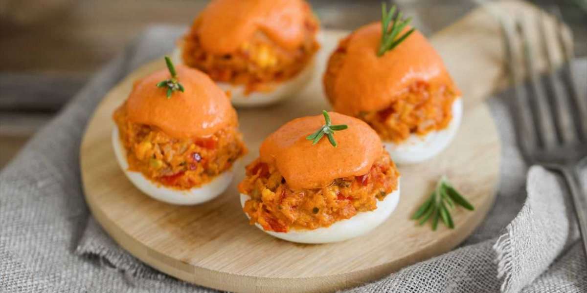 Ovos Recheados Com Atum e Whey