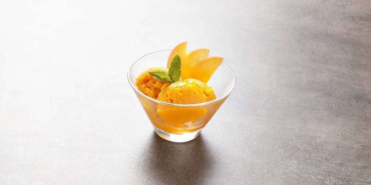 Sorvete de manga com BCAA