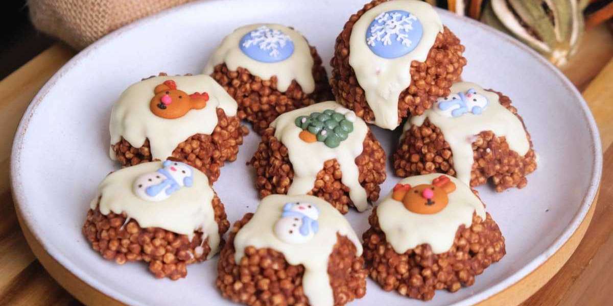 Pudins crocantes de natal
