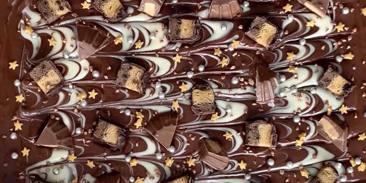 Lascas de chocolate com whey