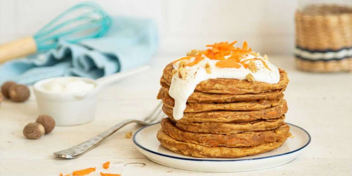 Panquecas de bolo de cenoura